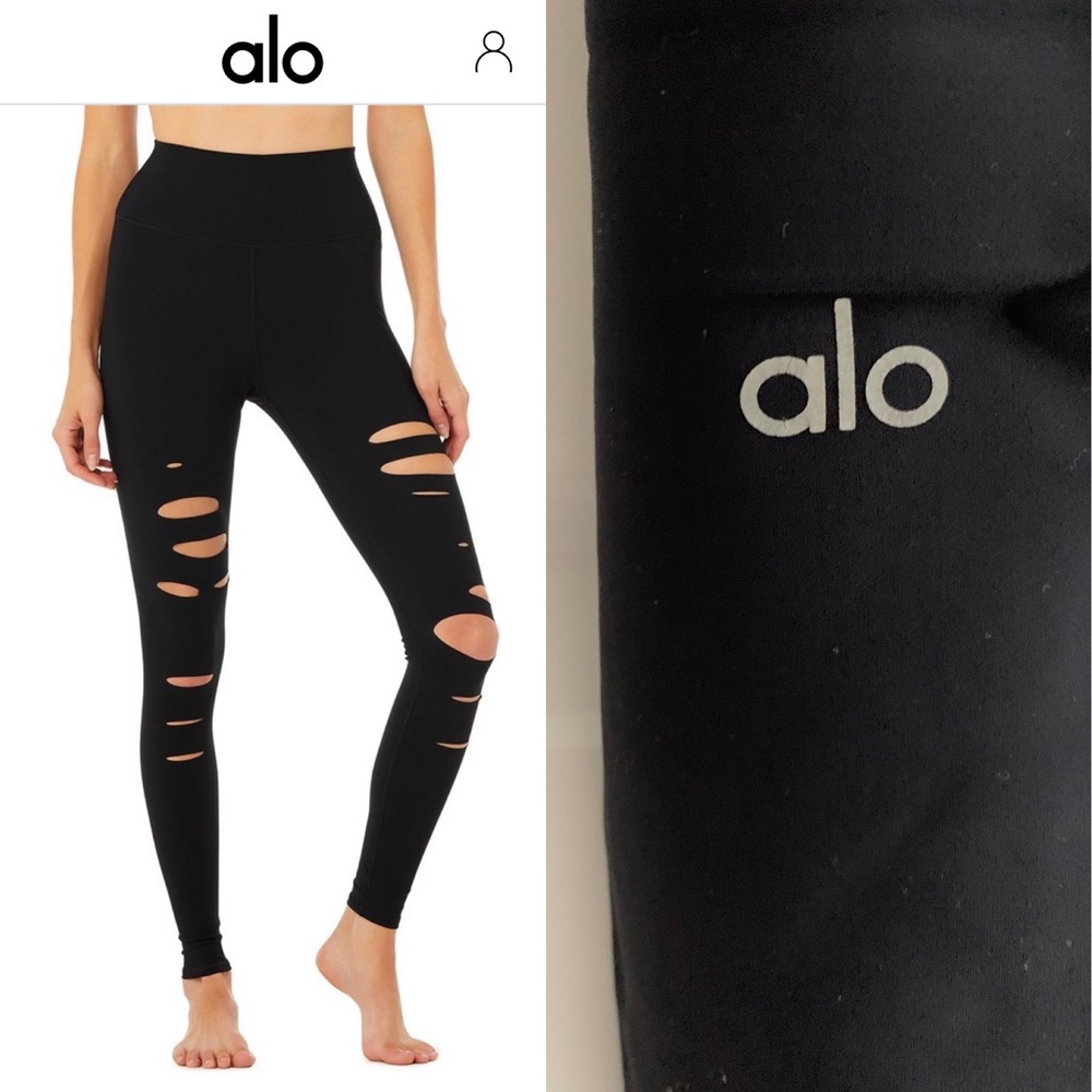Alo High Waisted Warrior Ripped Legging